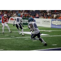 Massachusetts Pirates wide receiver Isaac Zico returns a kick