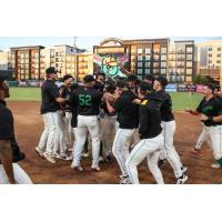 Greensboro Grasshoppers mob catcher Geovanny Planchart