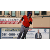 St. Lucie Mets catcher Vincent Perozo motors around the bases