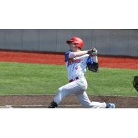 Green Bay Rockers outfielder Cayden Sheffield takes a swing