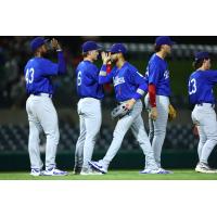 Tulsa Drillers celebrate a late win
