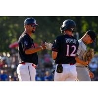 St. Cloud Rox' Logan Lawrence and Alex Dupuy on game night
