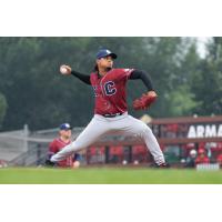 Kansas City Monarchs pitcher Junior Cerda