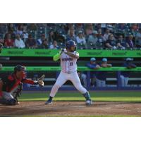 Francisco Alvarez of the Syracuse Mets at bat