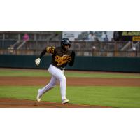 Hickory Crawdads on the basepaths