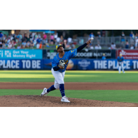 Tulsa Drillers' Christian Suarez in action