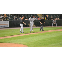 Chris Roller of the Long Island Ducks circles the bases