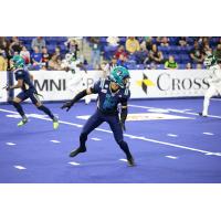 Massachusetts Pirates defensive back Destin Mack