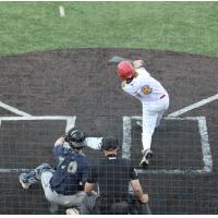 Green Bay Rockers outfielder Stefan Di Corrado at bat