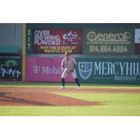 Dylan Jasso of the Somerset Patriots in the field