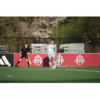 Chattanooga FC readies a corner kick at Toronto FC II