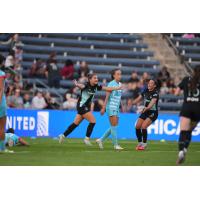 Gotham FC and Chicago Stars FC on game night