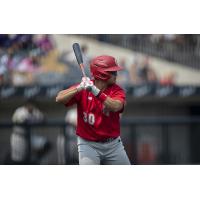 Kevin García of the Winnipeg Goldeyes at bat