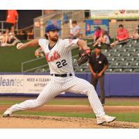 Syracuse Mets pitcher Nolan McLean