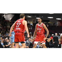 Ottawa BlackJacks' Zane Waterman and Isaih Moore on game night