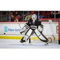 Goaltender Cameron Rowe with Western Michigan University