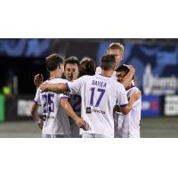 Louisville City FC celebrates win