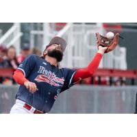 Fargo-Moorhead RedHawks make a catch on a popup