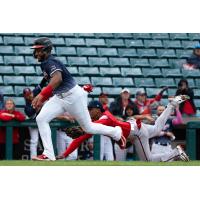 Fargo-Moorhead RedHawks on the basepaths