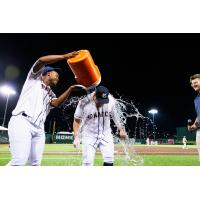 Jaylyn Williams (left) and John Nogowski of the Kansas City Monarchs