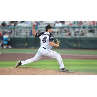 Everett AquaSox' Jacob Denner in action