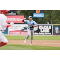 Infielder Brantley Bell with the Chicago Dogs