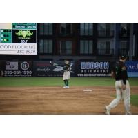 Greensboro Grasshoppers infielder Keiner Delgado