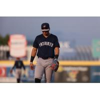 Dylan Jasso of the Somerset Patriots in the field