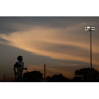 The sun sets on Newman Outdoor Field, home of the Fargo-Moorhead RedHawks