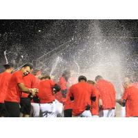 Sioux City Explorers celebrate a playoff berth
