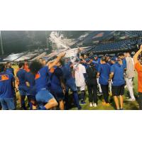 St. Lucie Mets celebrate the FSL East Second Half Title