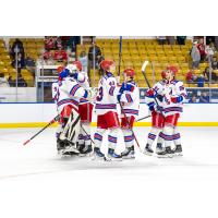 Kitchener Rangers exchange congratulations