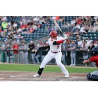 Ramón Bramasco of the Winnipeg Goldeyes at bat