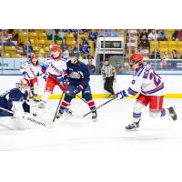 Kitchener Rangers battle the Saginaw Spirit