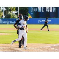 Charleston RiverDogs catcher Nathan Flewelling