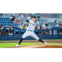 Pitcher Kyle Carr with the Hudson Valley Renegades