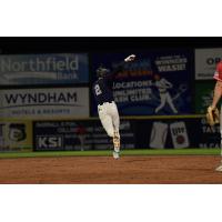 George Lombard, Jr. of the Somerset Patriots rounds the bases