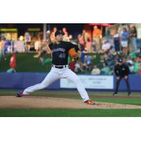 Syracuse Mets' Kodai Senga on the mound