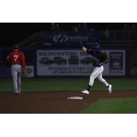 Jett Williams of the Syracuse Mets rounds the bases