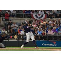 Dylan Jasso of the Somerset Patriots takes a swing