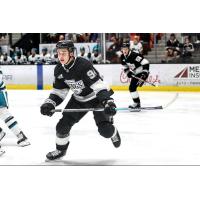Forward Dawson Gerwing training with the Los Angeles Kings