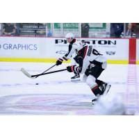 Vancouver Giants' Aaron Obobaifo on the ice