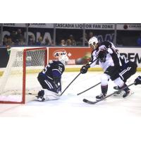 Vancouver Giants score against the Victoria Royals