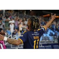 Rhode Island FC forward Noah Fuson