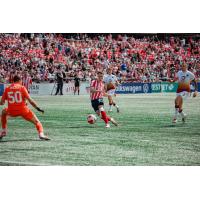 Atlético Ottawa striker Sam Salter