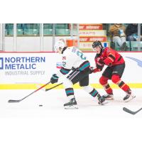Kelowna Rockets defenceman Nate Corbet vs. the Prince George Cougars