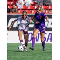 Calgary Wild FC defender Grace Stordy (right) vs. Halifax Tides FC