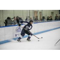Worcester Railers with the puck in preseason action
