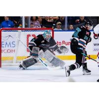 Kelowna Rockets goaltender Jake Pilon