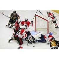 Wheeling Nailers look for a score against the Cincinnati Cyclones